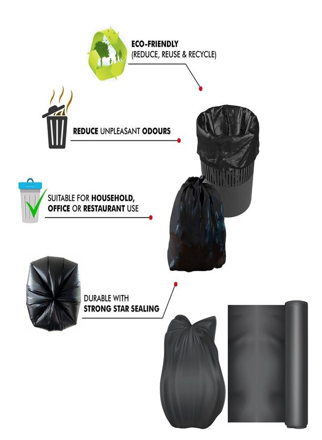 Campfire Compostable Eco-Friendly Garbage Bags-19x21 Inch Medium Size Sustainable Best Daily Waste Solution For Home,Office,shop,Hotels,Hostels,Restaurents,schools (25 * 3 Rolls) - Image 3